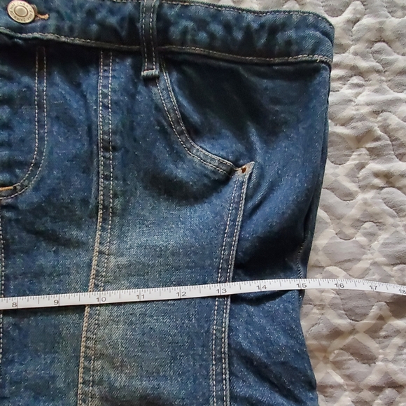 NWOT ZARA denim Bustier XL - Picture 6 of 10
